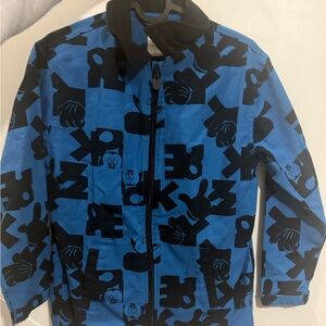BOYS Blue Mickey Mouse Graphic Jacket Sz 11/12